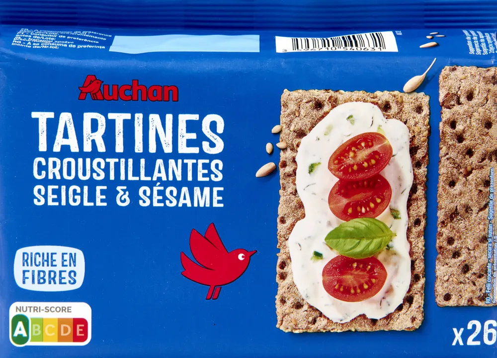 Tartines Croustillantes - Seigle et sésame