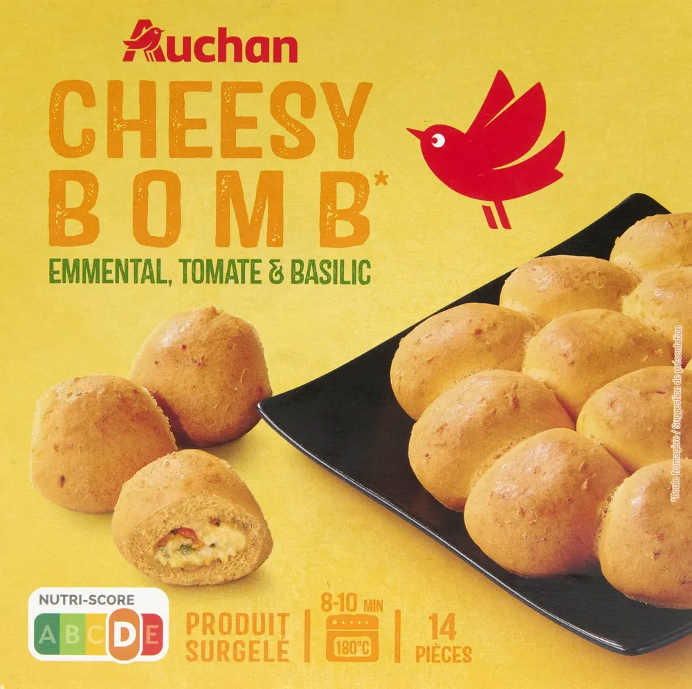 Cheesy Bomb* Emmental, tomate et basilic*Boule fromagère