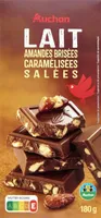 Lait amandes brisées caramélisées salées