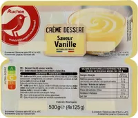 Crème dessert saveur vanille