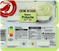 Crème dessert saveur pistache