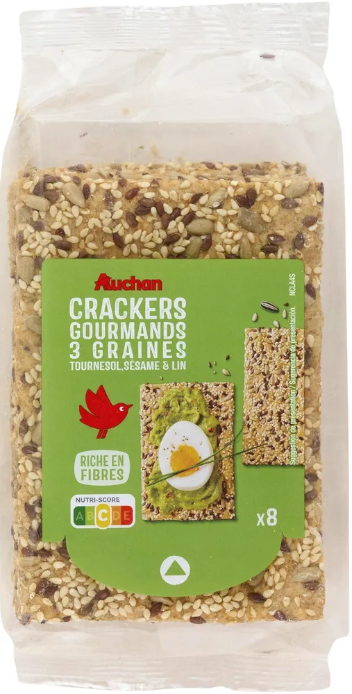 Crackers gourmands 3 graines