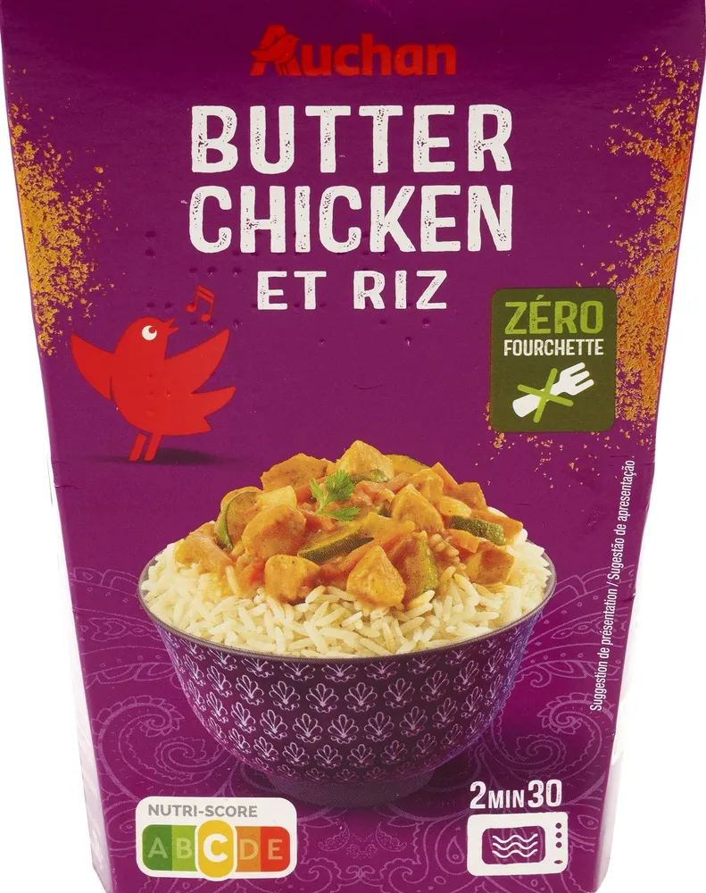 Butter chicken et riz
