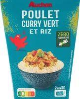 Poulet au curry vert et riz
