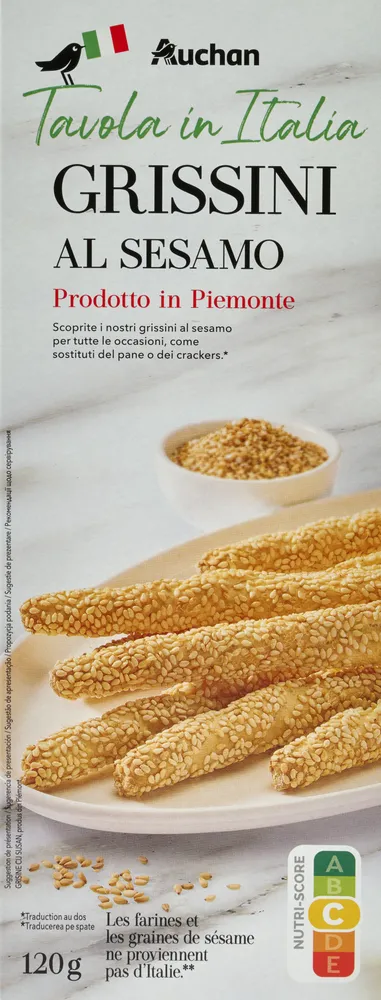 Gressins au Sésame