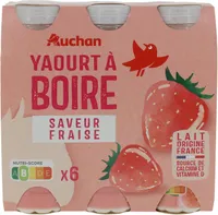 Yaourt à boire fraise