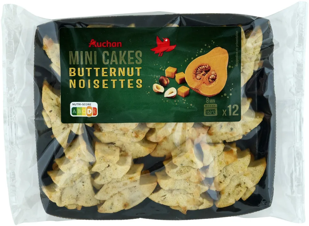 Mini cakes butternut noisettes x12