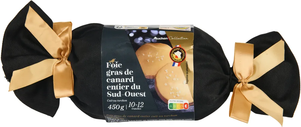 Foie gras de canard entier, cuit au torchon IGP SUD OUEST