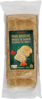 Pain brioché mousse saumon graines de pavot