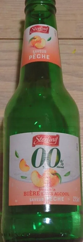 STERLING 0,0%Avec de la bière sans alcoolSaveur Pêche