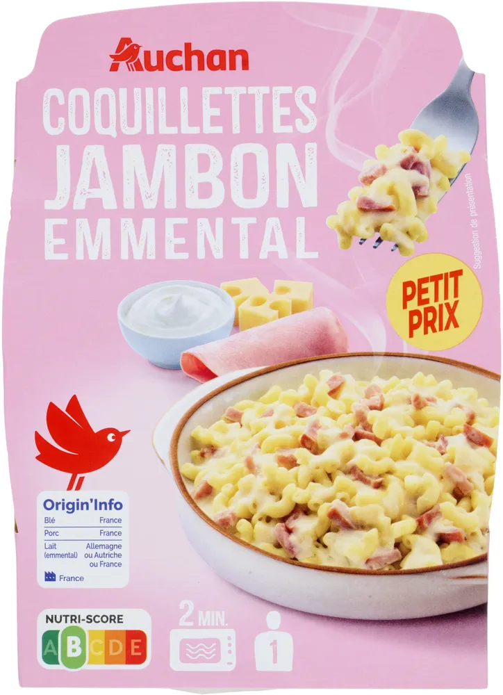 Coquillettes jambon emmental