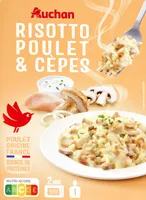Risotto au poulet et aux cèpes