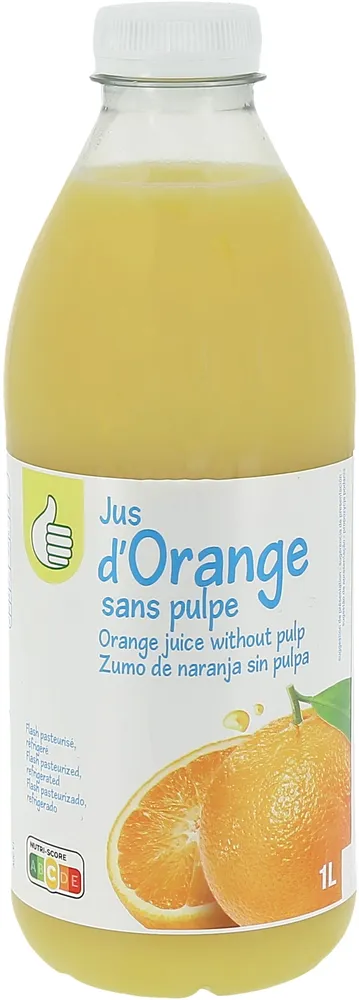 100 % Pur jus Pressé - orange - sans pulpe