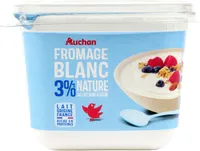 Fromage blanc nature au lait demi-écrémé
