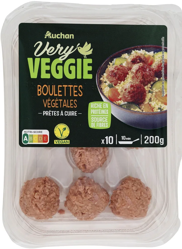 Boulettes végétales Prêtes à cuire