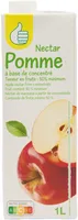 NectarPomme - à base de concentré - Teneur en fruits : 50% minimum