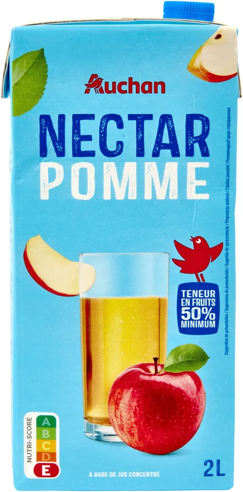 NECTARPOMMEteneur en fruits 50% minimumÀ BASE DE JUS CONCENTRÉ
