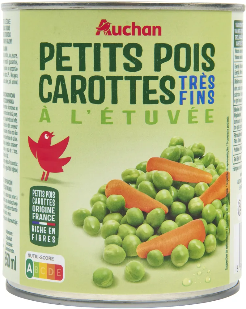 Petits pois carottes tres fins