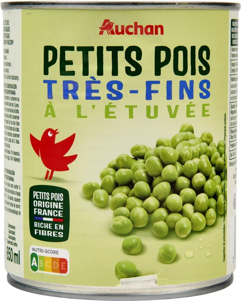 Petits pois très fins à l'étuvée