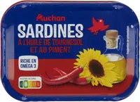 Sardines à l'huile de tournesol et au piment