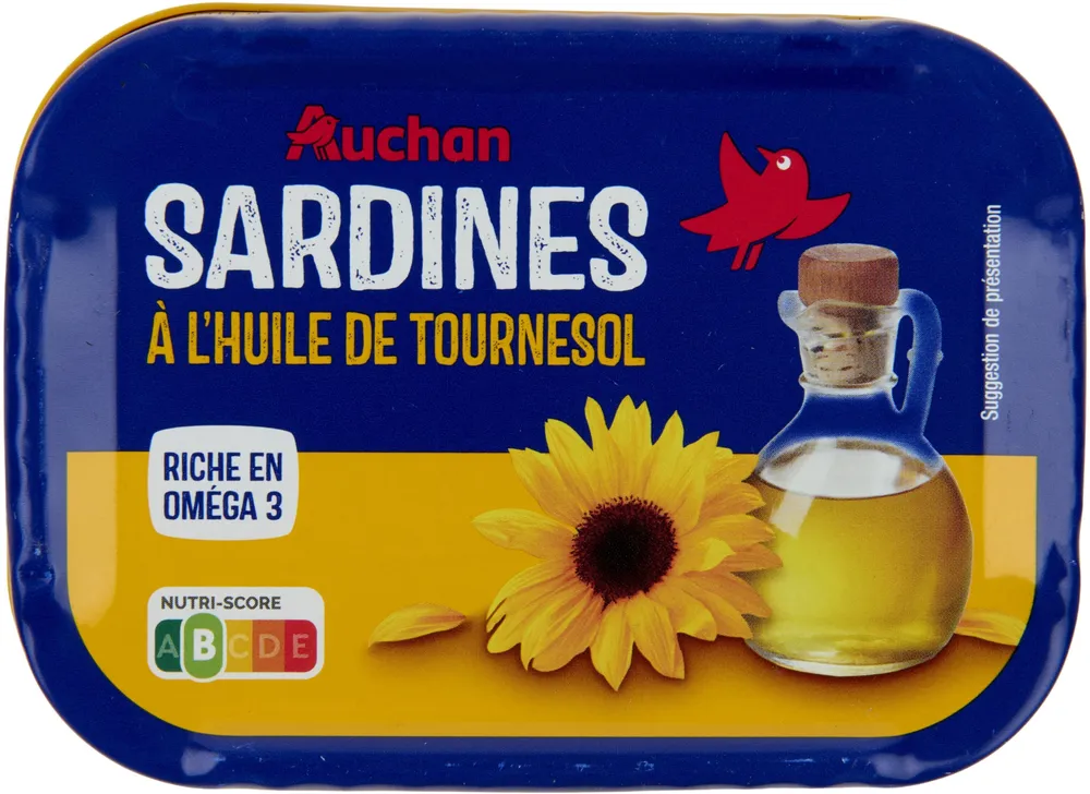 Sardines à l'huile de tournesol