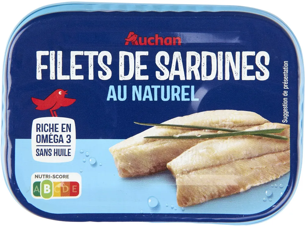 Filets de sardines au naturel