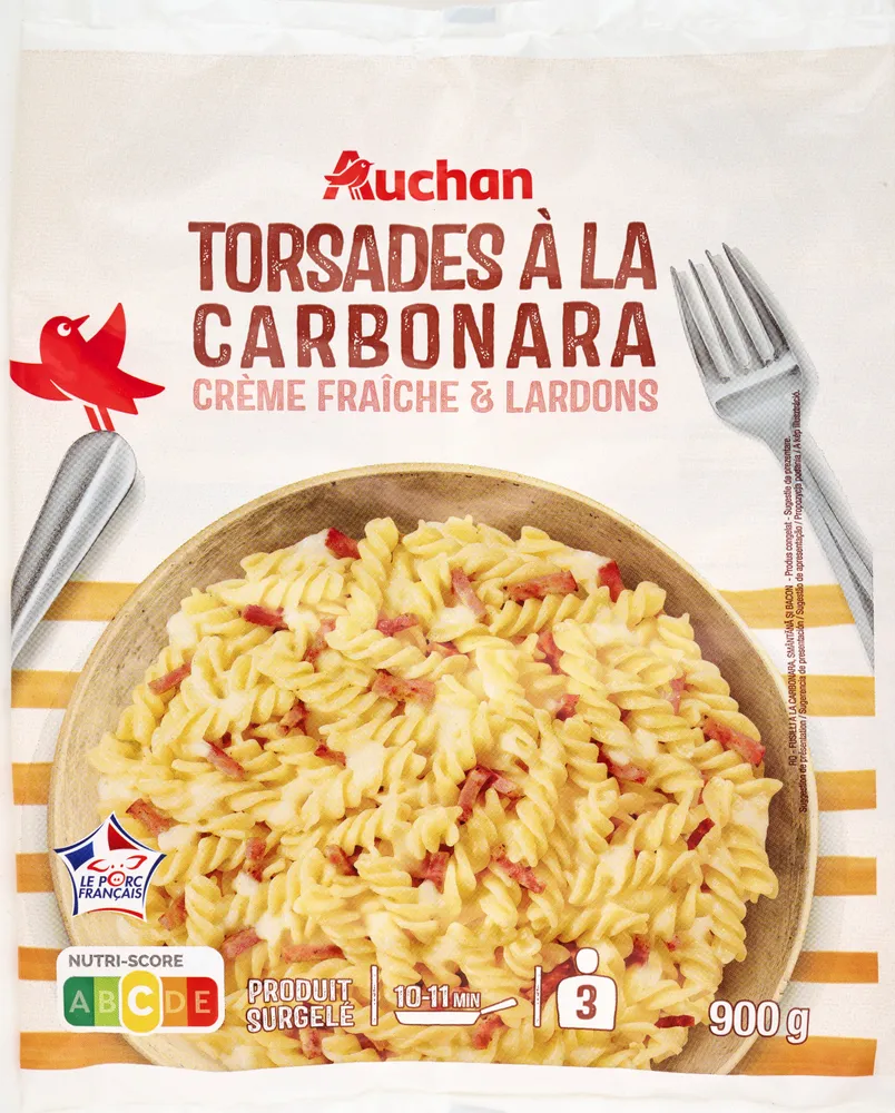 Torsades à la carbonara