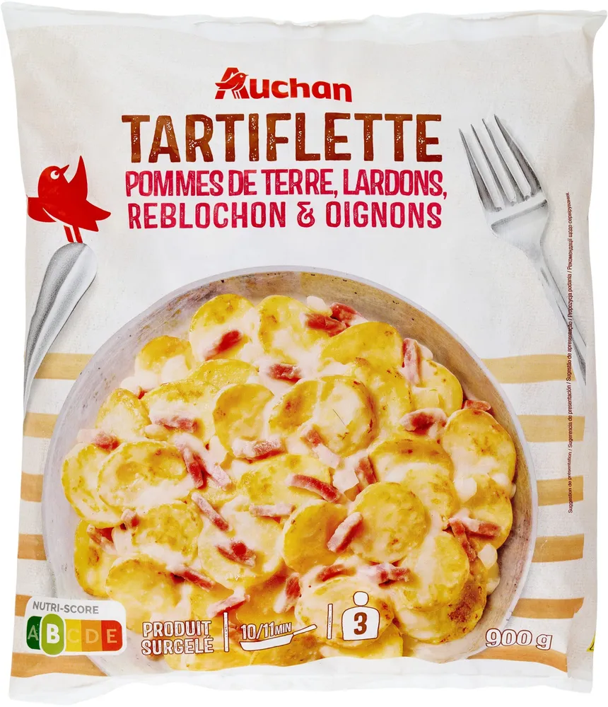TartiflettePommes de terre, lardons, Reblochon et oignons