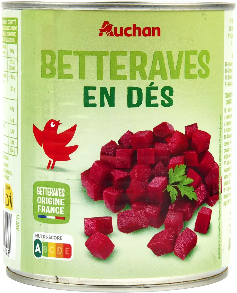Betteraves rouges en dés