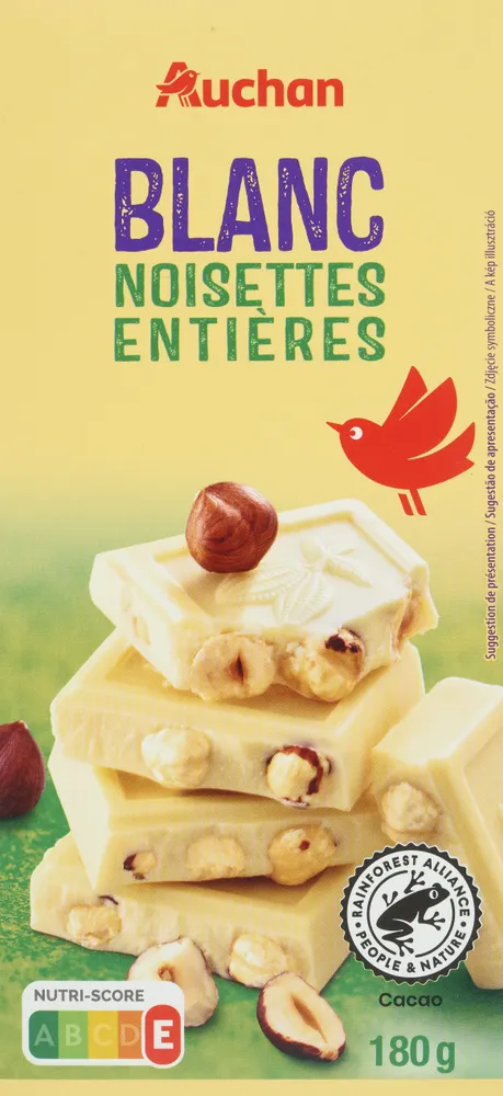 BLANC et NOISETTES ENTIERES