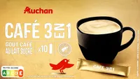 Café 3 en 1 goût café au lait sucré