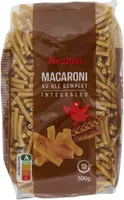 Macaroni au blé complet
