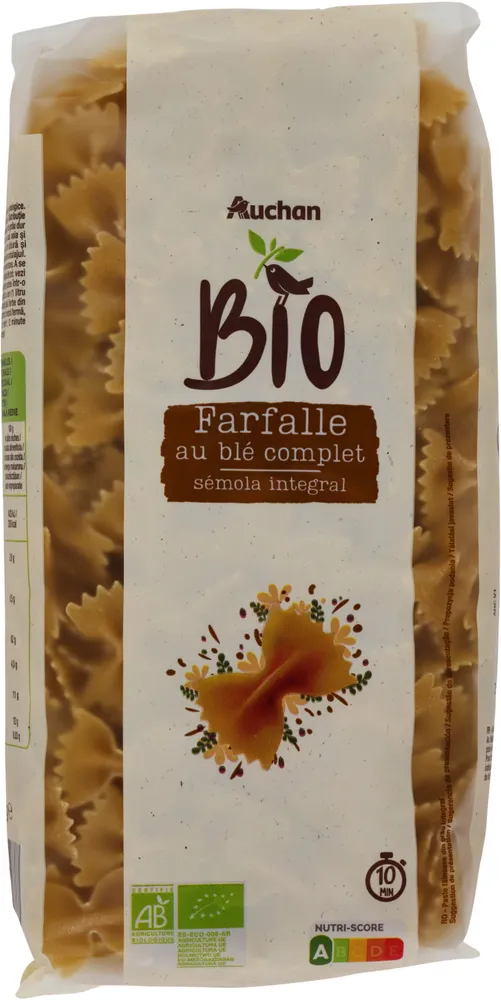 Farfalle au blé complet