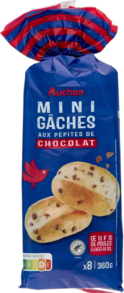 Mini-gâches aux pépites de chocolat