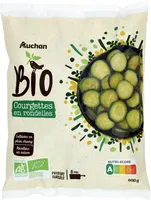 Courgettes biologiques en rondelles