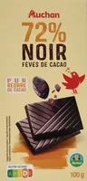 72% Noir fèves de cacao