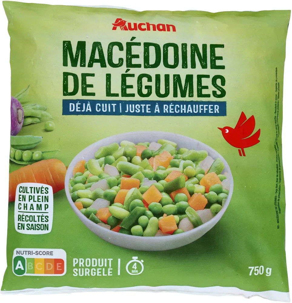 Macédoine de légumesdéjà cuit - juste à réchauffer