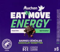 Eat'n Move - ENERGY - Barre céréales chocolat noisette
