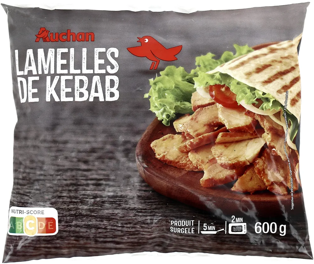 Lamelles de kebab