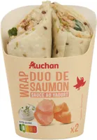 Duo de saumon sauce au yaourt