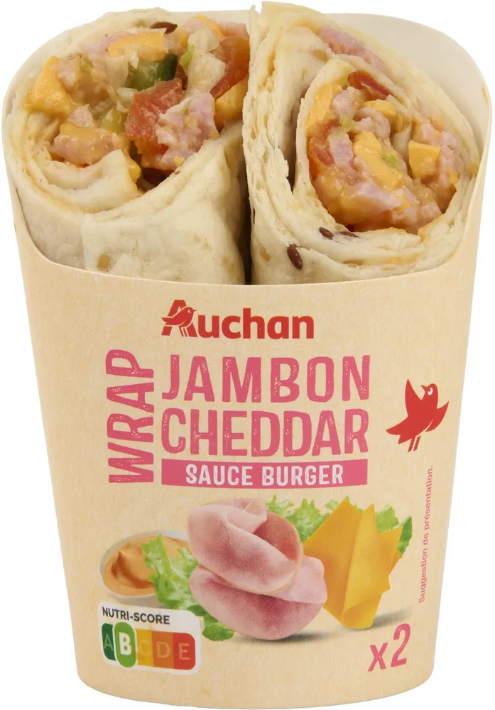 Jambon cheddar sauce burger