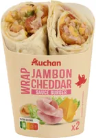 Jambon cheddar sauce burger