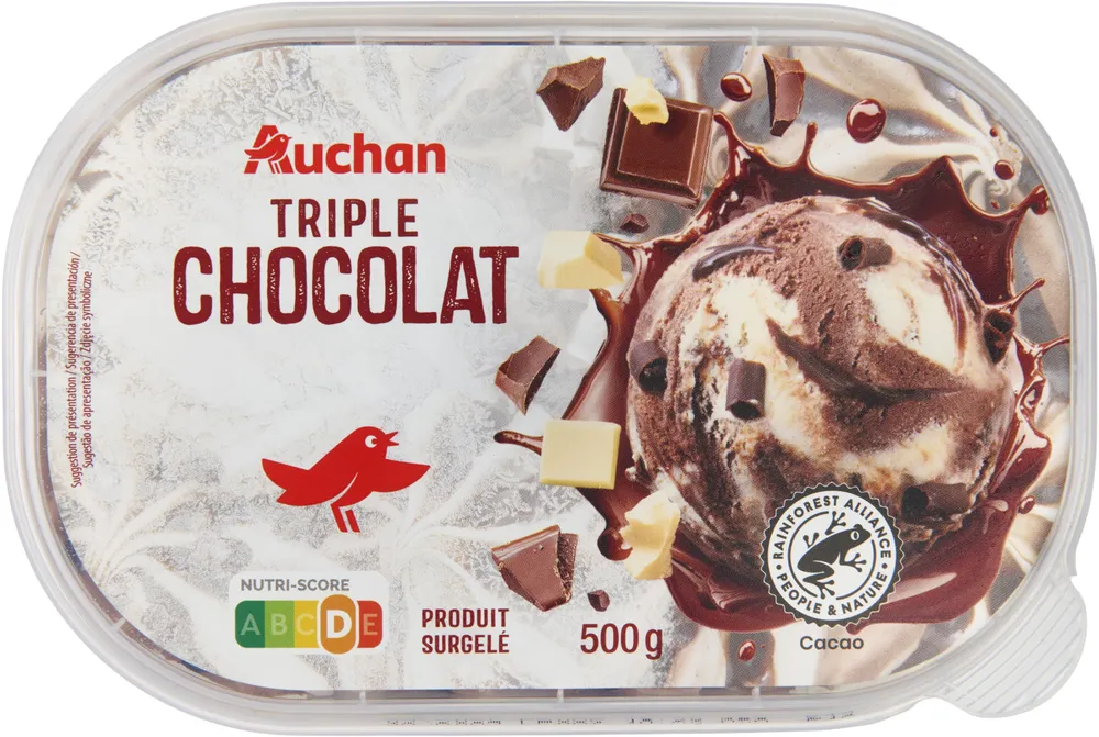 Helado triple chocolate