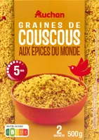 Graines de couscous aux épices du monde