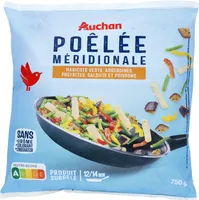 Poêlée méridionaleHaricots verts, aubergines préfrites, salsifis et poivrons