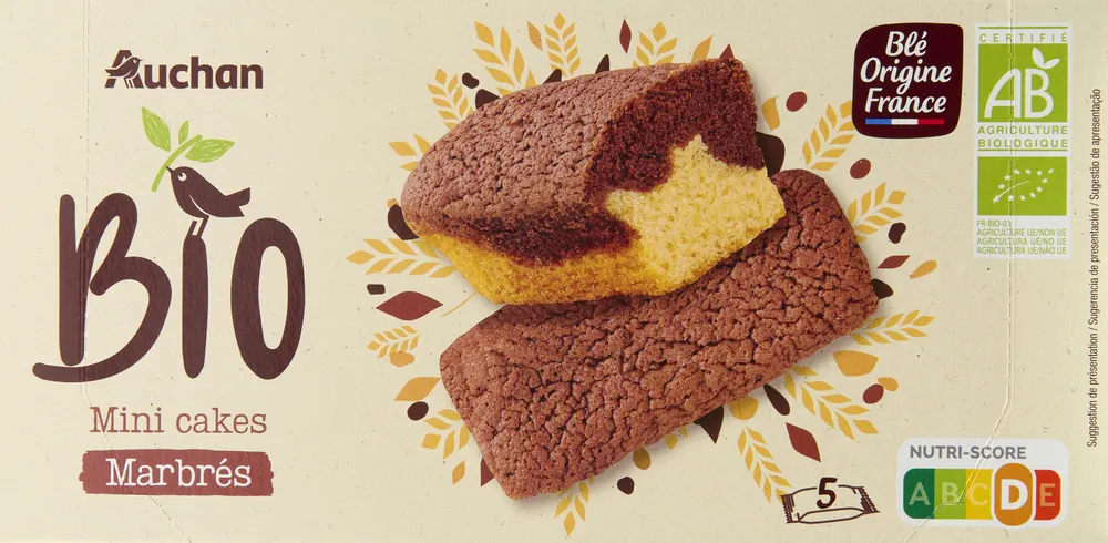 Mini cakes marbrés