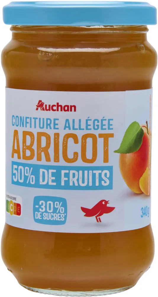 Confiture allégée Abricot AUCHAN