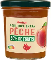 Confiture extra pêche 50% de fruits