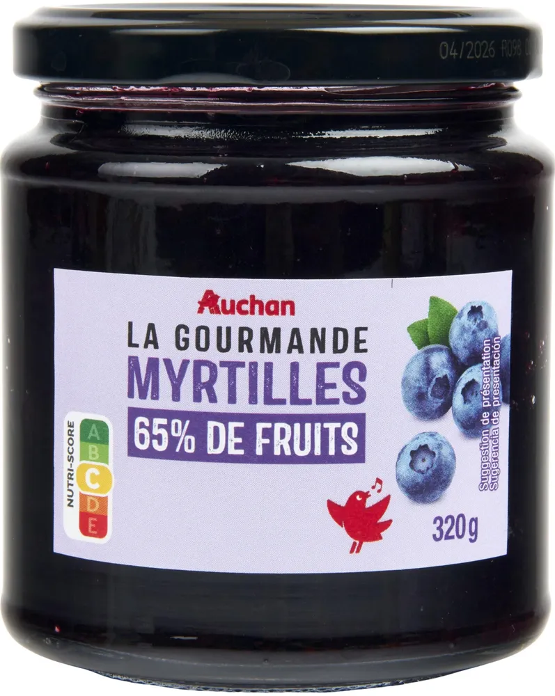 La Gourmande Myrtille65% de fruits