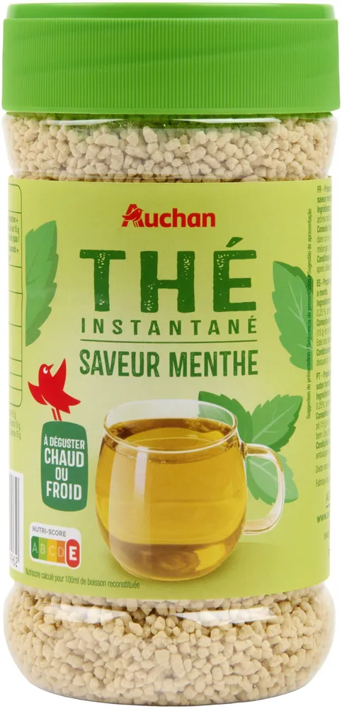 Thé instantané saveur menthe